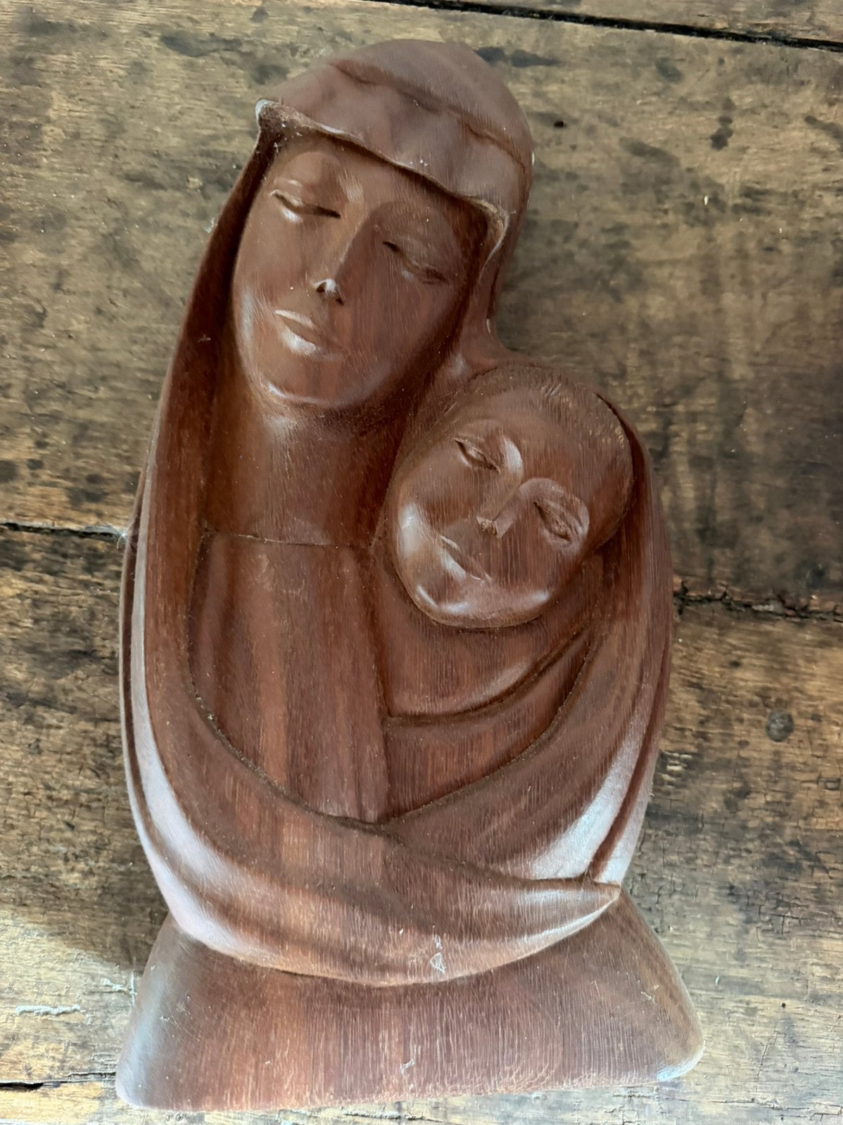 Religieus beeld in hout Zinga Jean, Ophalen, Zo goed als nieuw