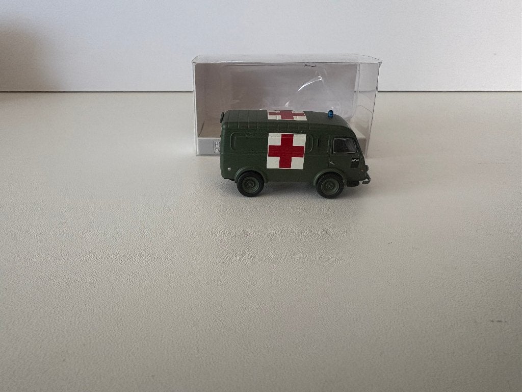 AMBULANCE VAN HET BELGISCHE LEGER - BREKINA - 1:87, Verzenden, Nieuw, Bus of Vrachtwagen, Brekina