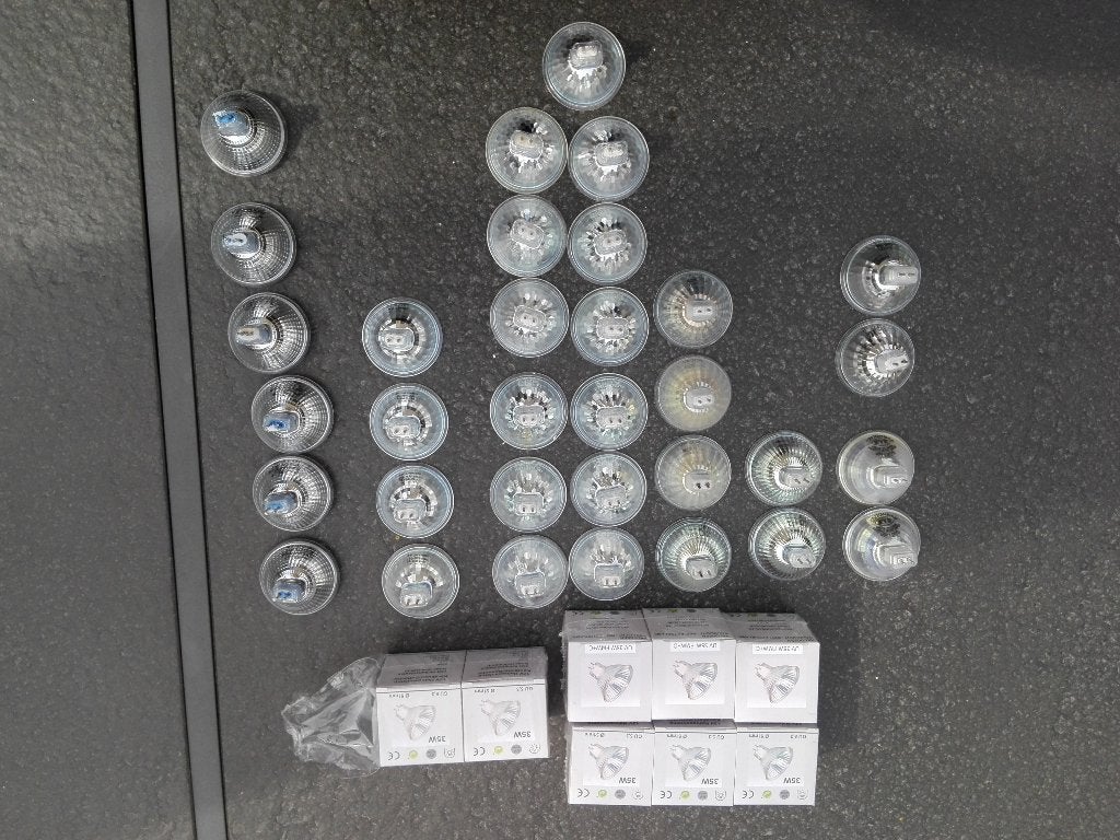 halogeenlampen 40 stuks, GU5.3, Zo goed als nieuw, Halogeenlamp, Philips