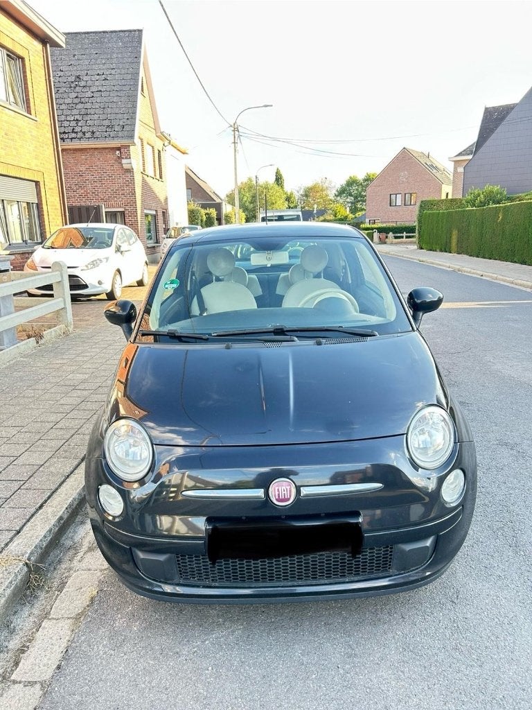 Fiat 500 gekeurd, Autos, Euro 5, Achat, Noir, Particulier