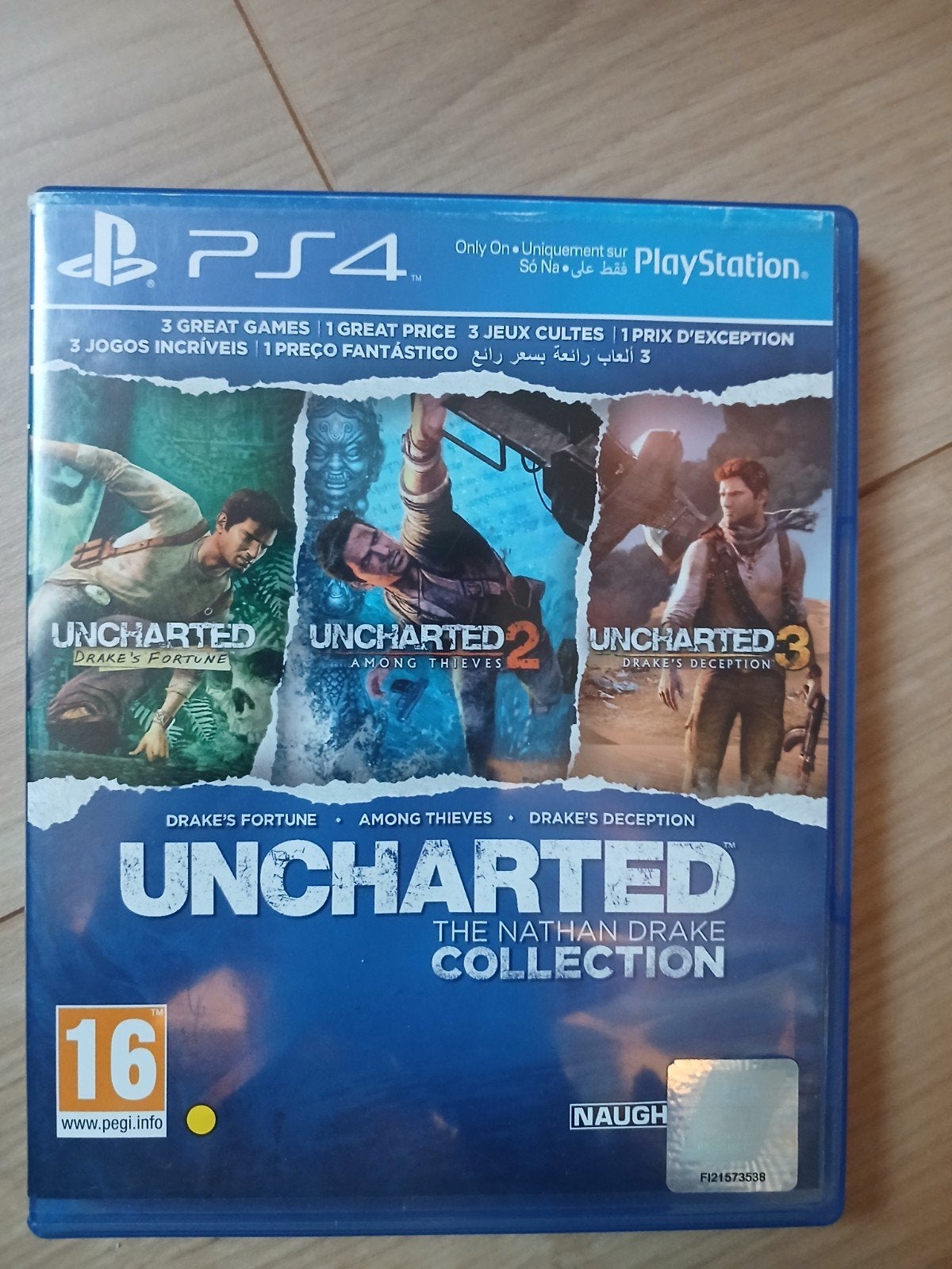 Uncharted 1,2 et 3 PS4, Neuf, 1 joueur, Aventure et Action, À partir de 16 ans