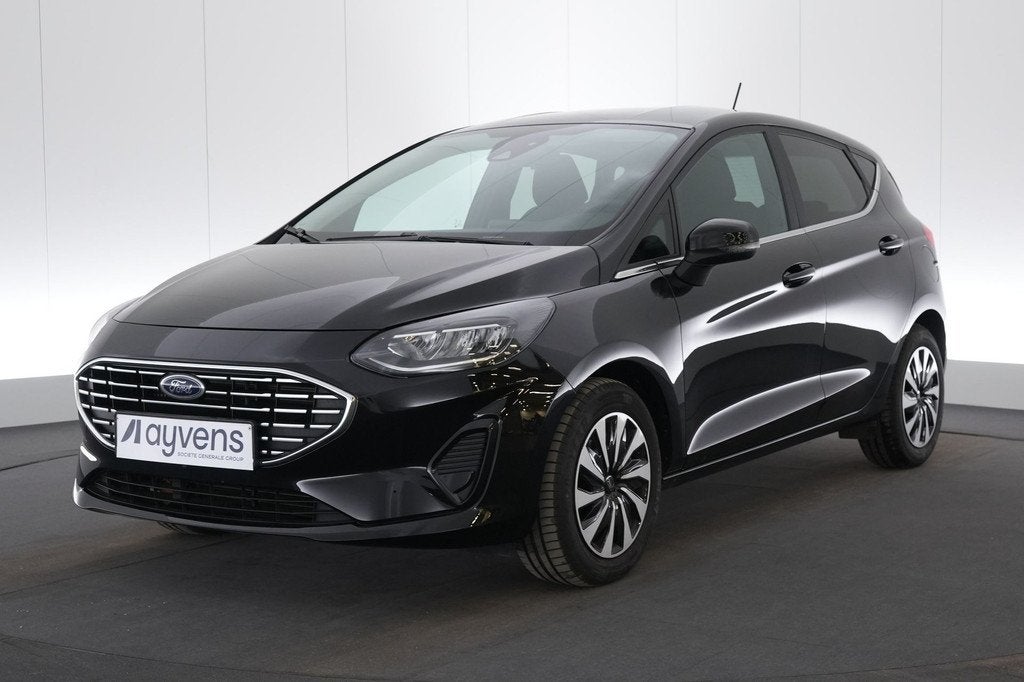 (2ESW341) FORD FIESTA, Auto's, Voorwielaandrijving, Stof, Gebruikt, Zwart