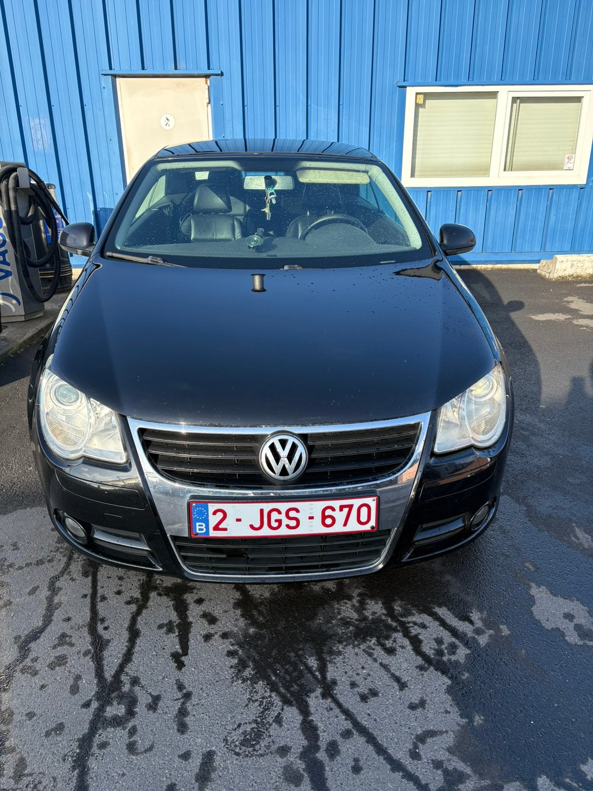 Volkswagen eos 2006, Autos, Cuir, Cabriolet, Noir, 2 portes