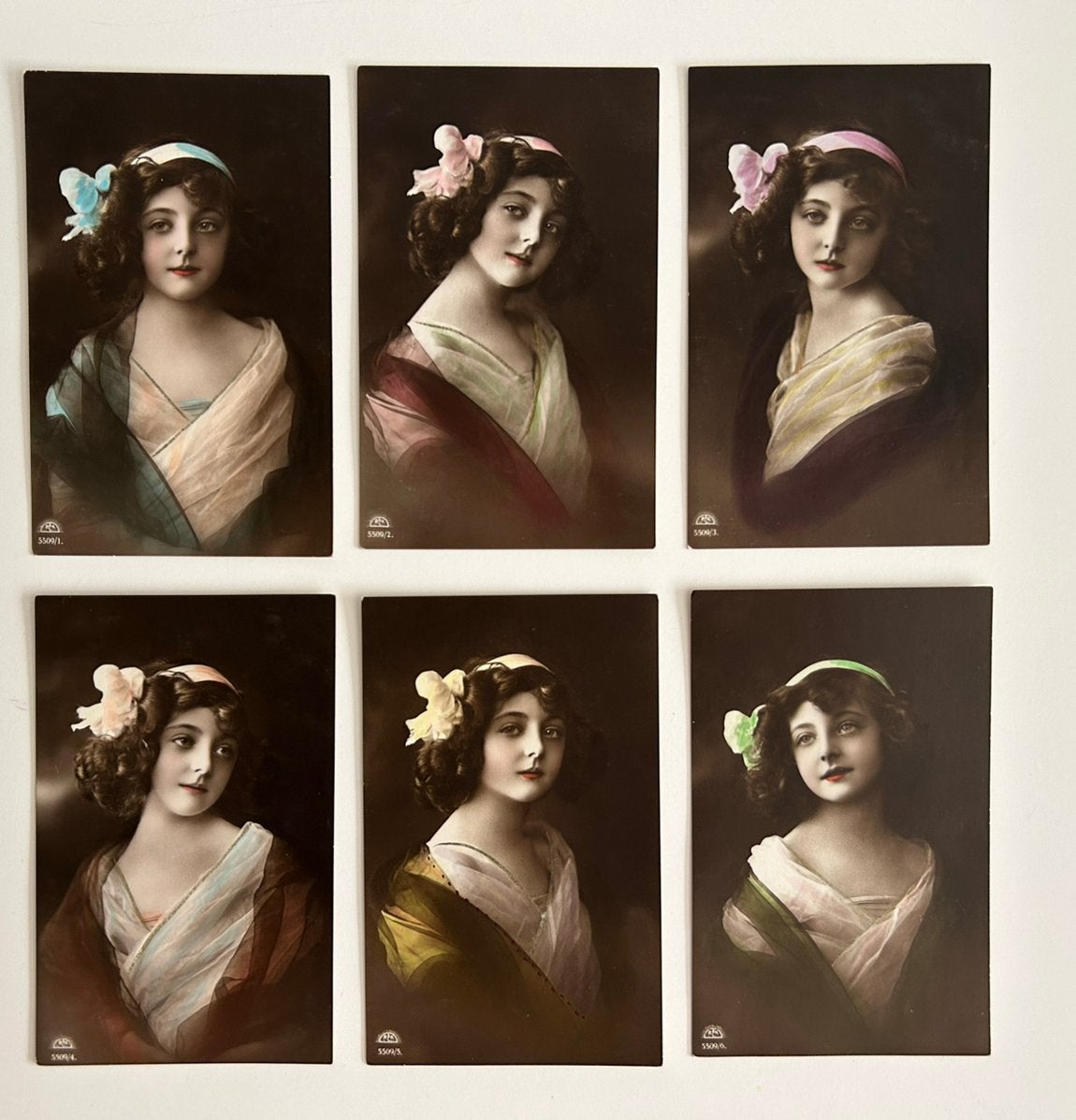 Lot de 6 cartes postales vintage/rétro, Enlèvement ou Envoi, Photo, Costume traditionnel, Comme neuf