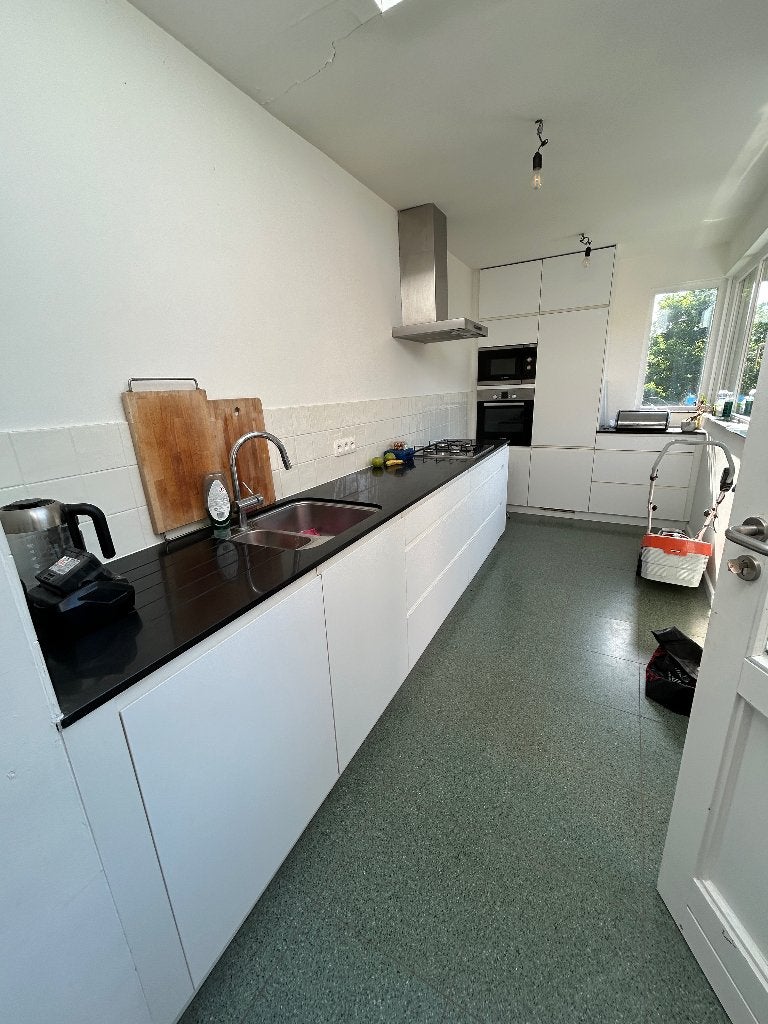 Keuken, Ophalen, Gebruikt, Wit, Graniet of Steen