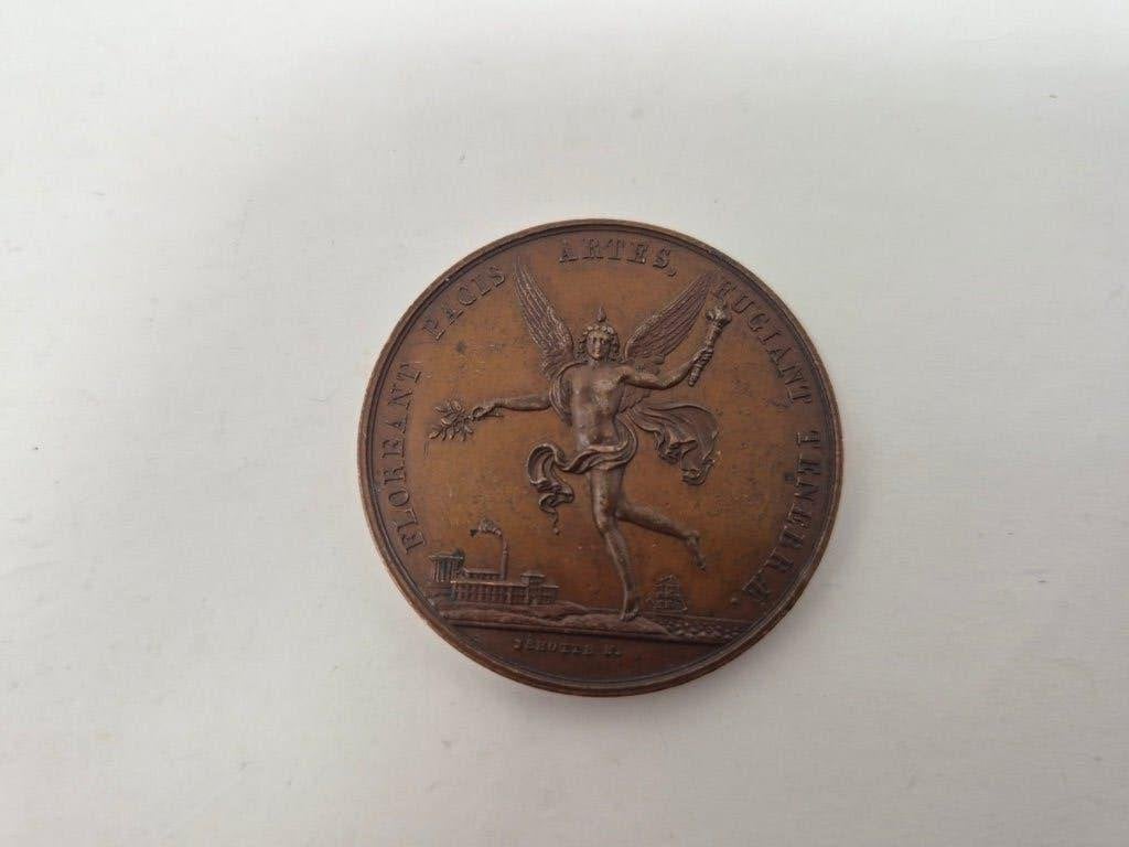 Bronzen medaille Oprichting Ministerie van Openbaar Onderwij, Postzegels en Munten, Ophalen, Brons