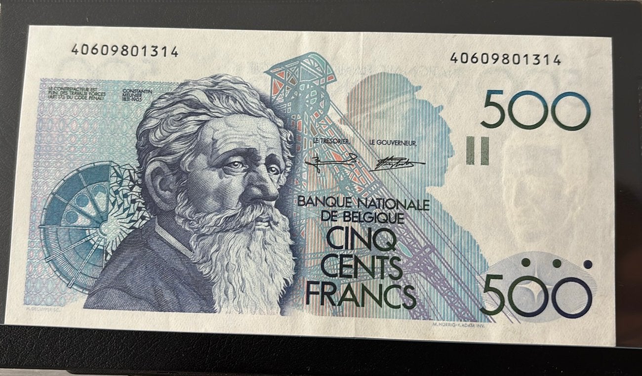 500 francs - Constantin Meunier XF+, Enlèvement ou Envoi
