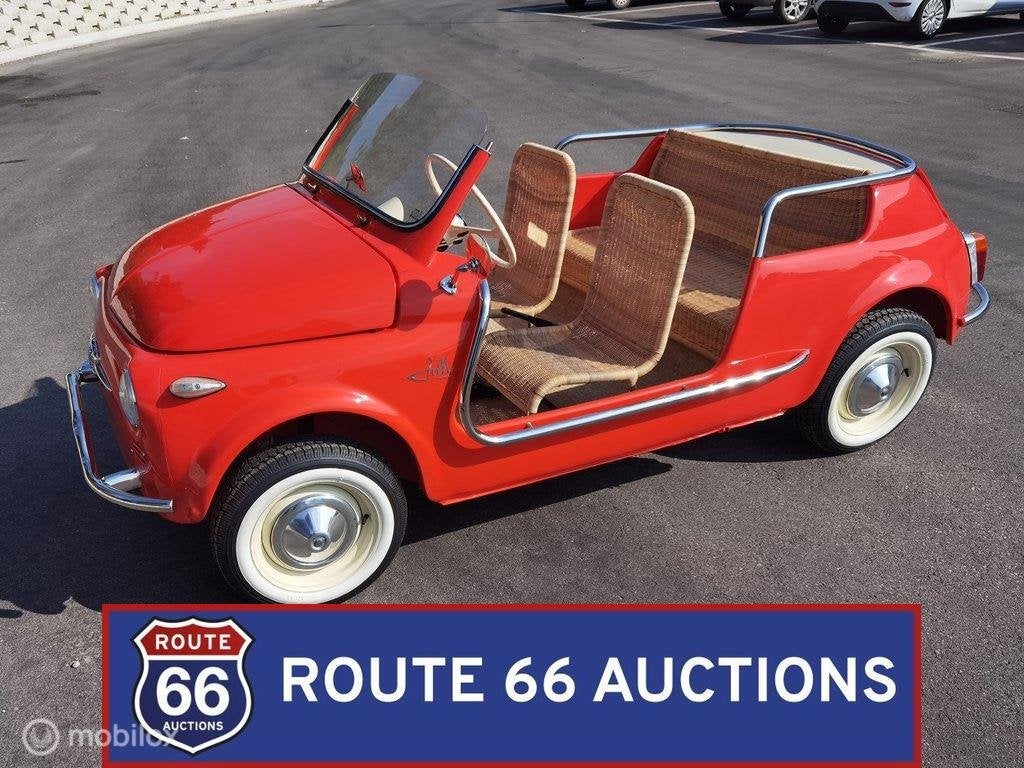 Fiat 500 Jolly Spiaggina | 1964 | Route 66 Auctions, Achat, Entreprise, Boîte manuelle, Autre carrosserie