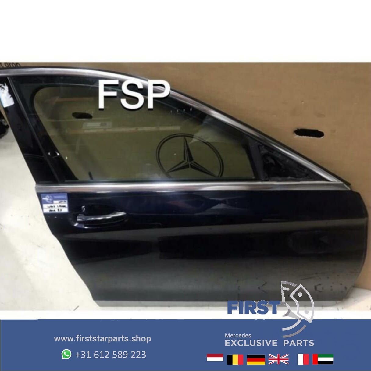W205 S205 DEUR RECHTSVOOR PORTIER C Klasse BLAUW 2014-2020 C, Auto-onderdelen, Gebruikt, -, Deur, Ophalen of Verzenden