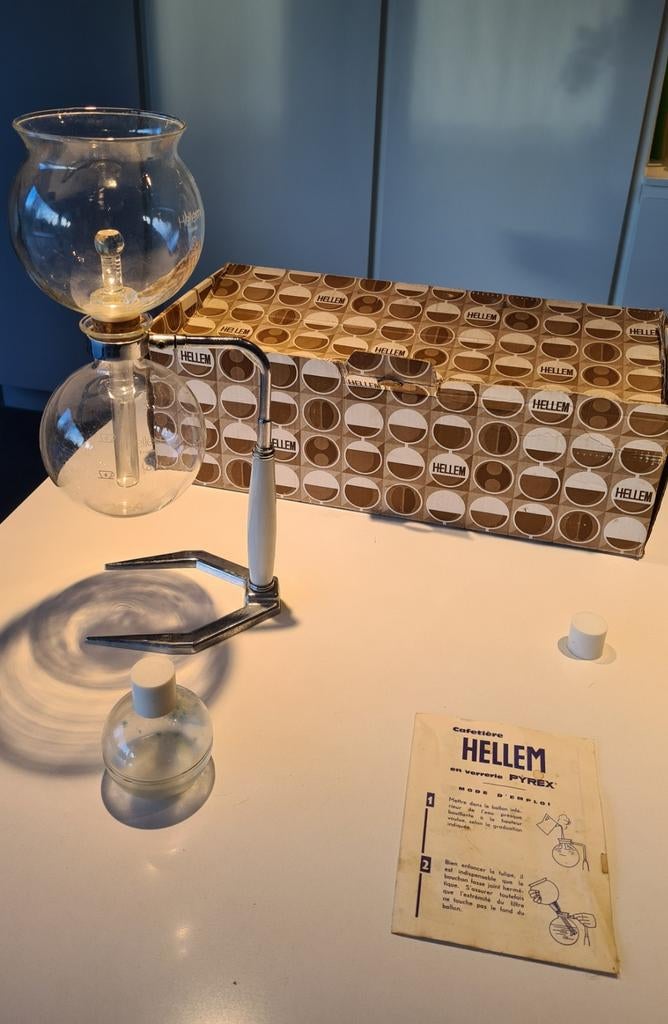 Retro Koffiezet/ Percolator van het merk HELLEM FRANCE, Ophalen