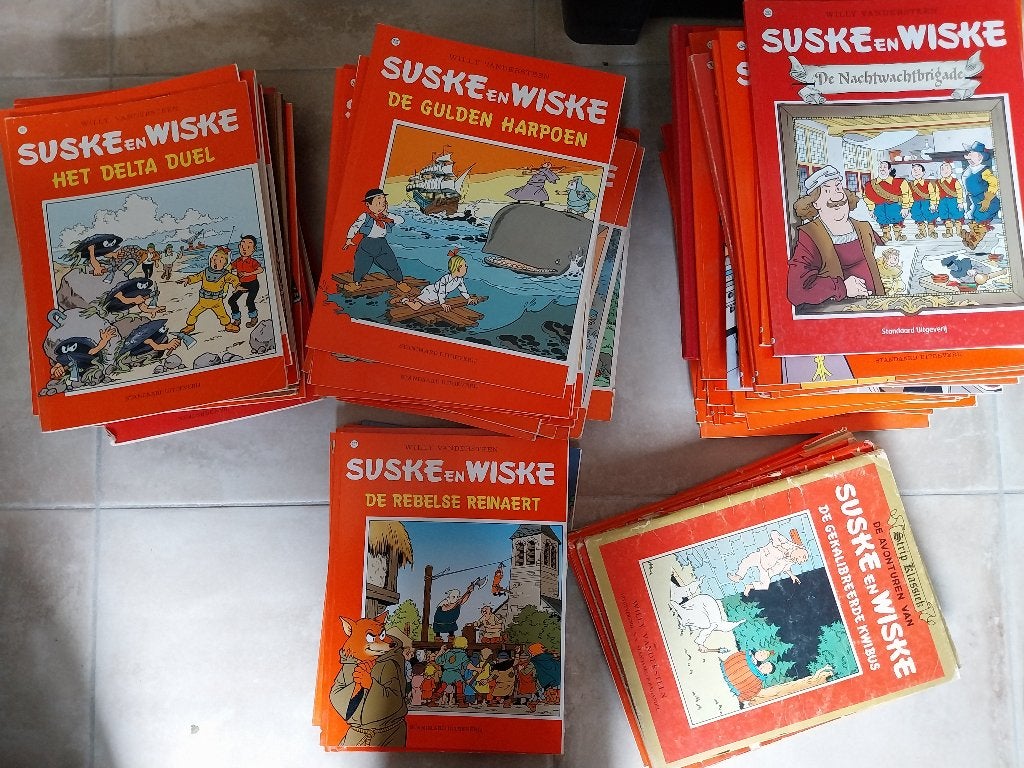 Groot lot Suske & Wiske strips (220 - 230 albums), Boeken, Meerdere stripboeken, Ophalen, Gelezen, Willy Vandersteen