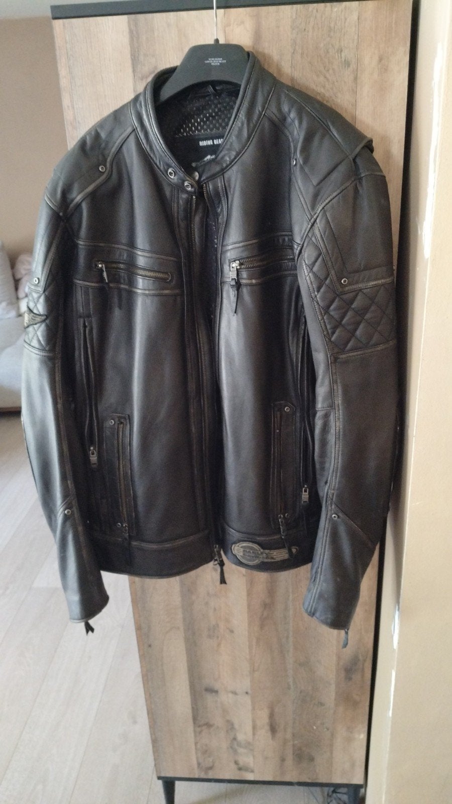 Harley Davidson lederen vest ,,maat xl, Motoren, Kleding | Motorkleding, Ophalen
