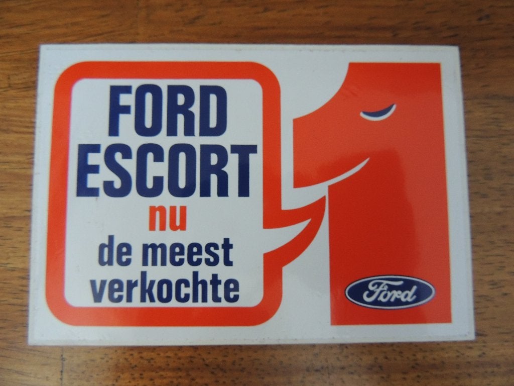 Ford escort sticker, Collections, Enlèvement ou Envoi, Comme neuf