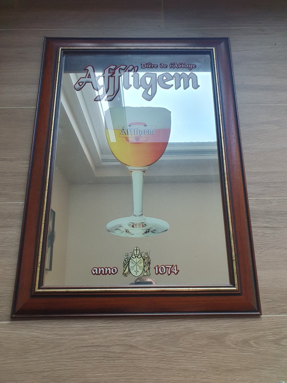 Bier Reclame Spiegel - Affligem -, Verzamelen, Ophalen of Verzenden, Gebruikt