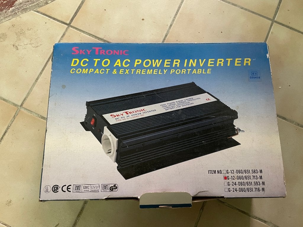 SkyTronic DC naar AC omvormer (600W), Ophalen of Verzenden, Nieuw