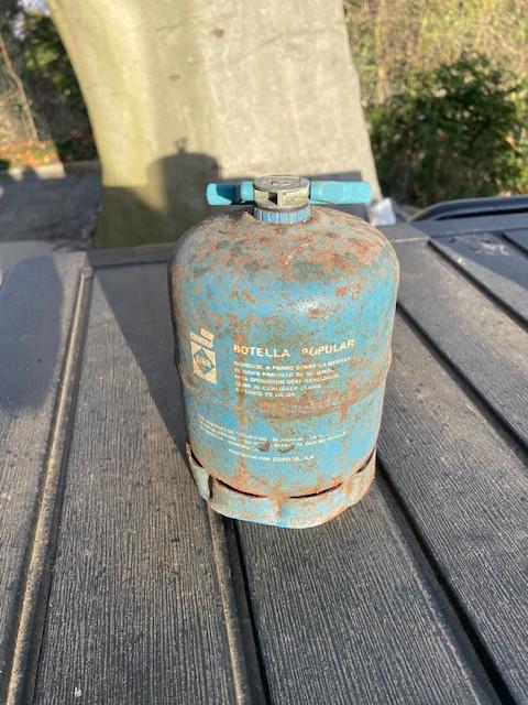 Omwisselbaar/navulbare Campingaz fles type 901 (leeg), Ophalen, Gebruikt