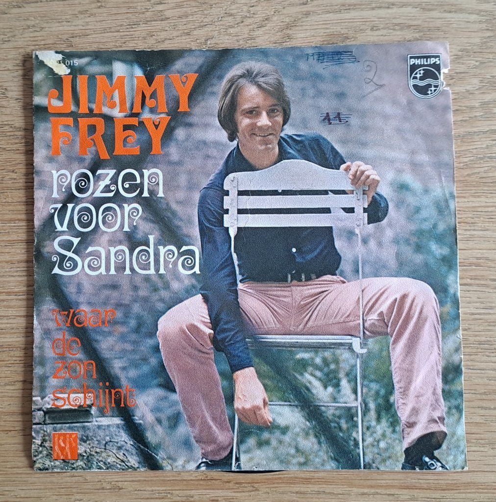 Jimmy Frey - Rozen Voor Sandra, CD & DVD, Vinyles Singles, Pressage original, En néerlandais, Enlèvement ou Envoi, 7 inch