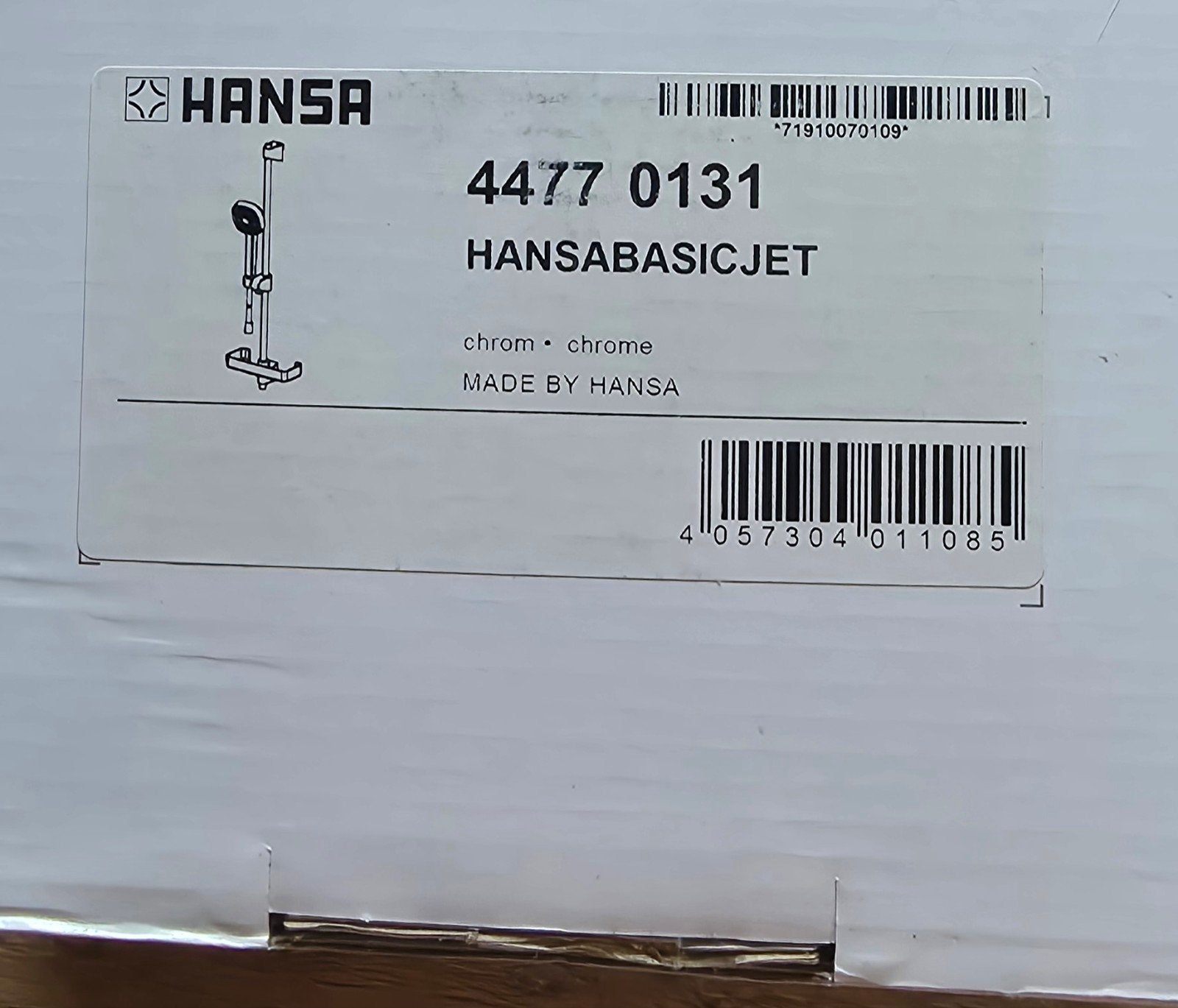 HANSA HANSABASICJET 4477 0131 – NIEUW IN DOOS, Ophalen of Verzenden, Nieuw, Chroom, Douche
