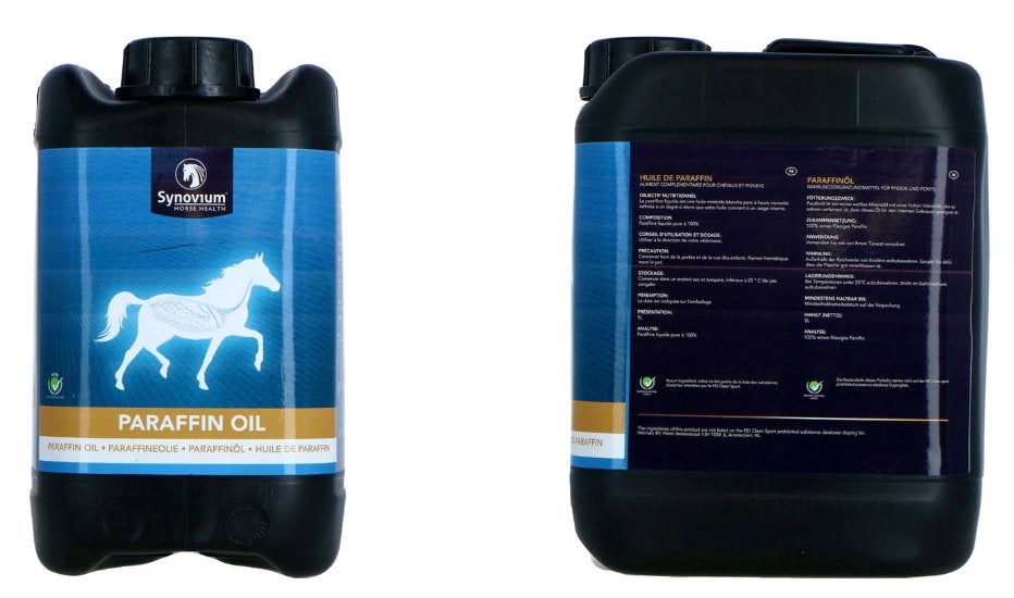 Synovium Paraffine olie paard 5L, Autres marques, Enlèvement ou Envoi, Neuf, Complément alimentaire