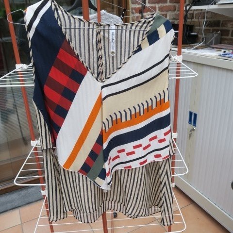 Speciaal topje zijde nieuw print Pianurastudio mt 40 (it44), Kleding | Dames, Topjes, Maat 38/40 (M), Meerkleurig, Nieuw, Ophalen of Verzenden