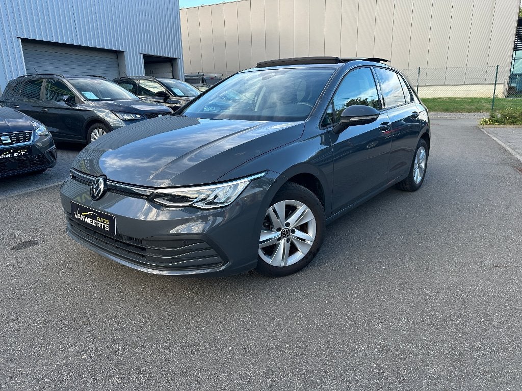 Vw Golf 8, 1.0 TSI DSG AUTOMAAT, 37.000 km, PANO DAK/CARPLAY, Stof, Bedrijf, Golf, Zilver of Grijs