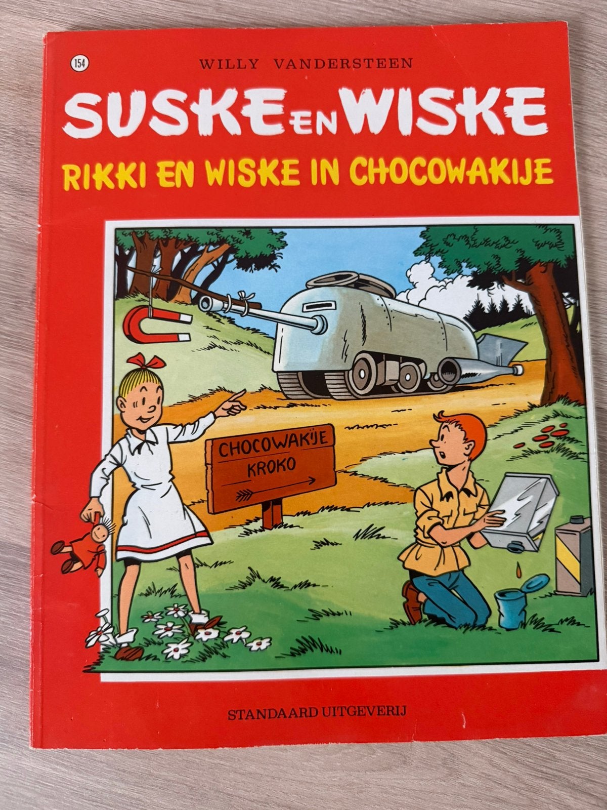 Suske en Wiske – Rikki en Wiske in Chocowakije nr. 154, Boeken, Stripverhalen, Eén stripboek, Ophalen of Verzenden, Zo goed als nieuw