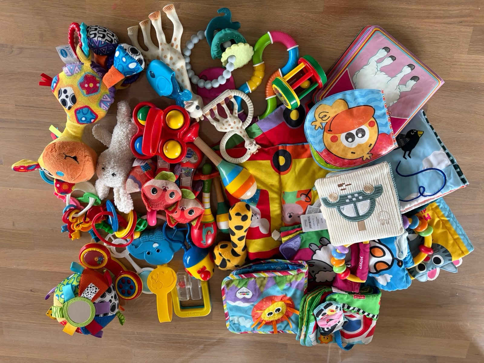 Grote bundel babyspeelgoed, Ophalen
