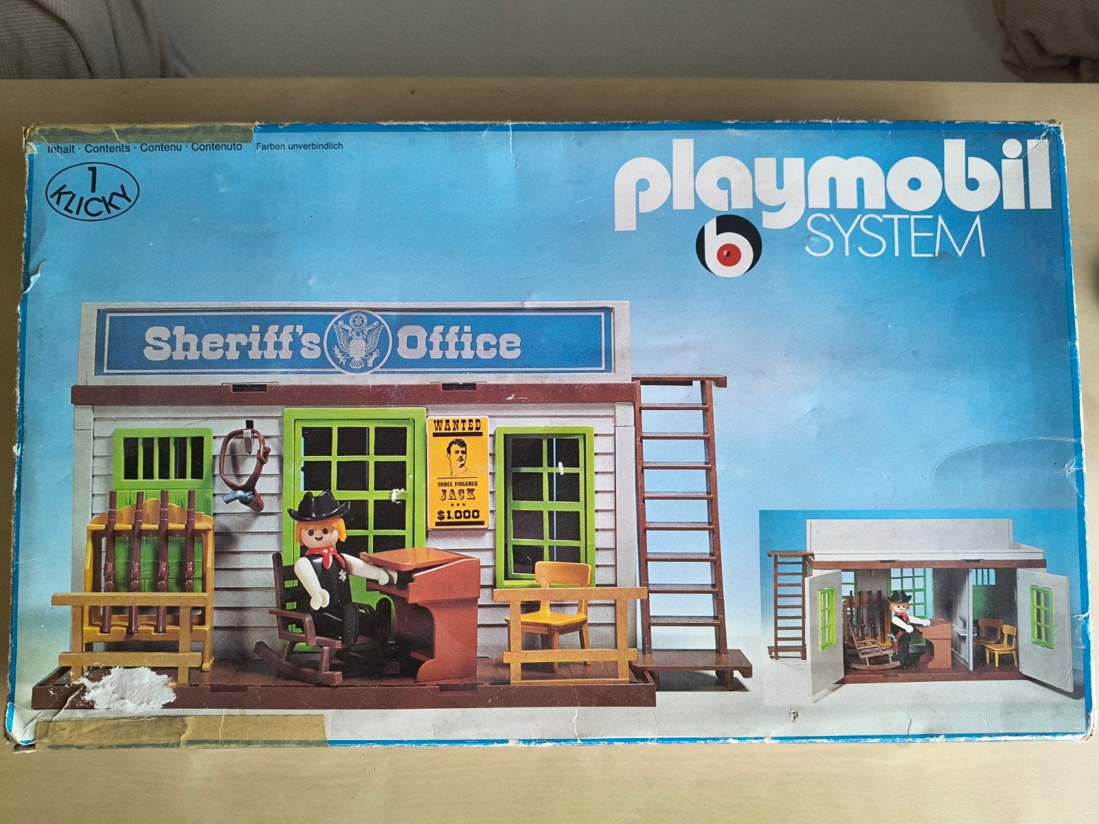 Playmobil sheriff office 1976, Kinderen en Baby's, Ophalen, Gebruikt, Complete set, Gebouw