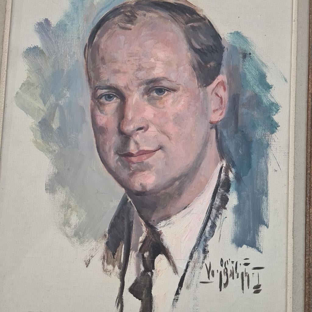 Prachtig karaktervol portret van een man – Olieverf op doek, Ophalen of Verzenden