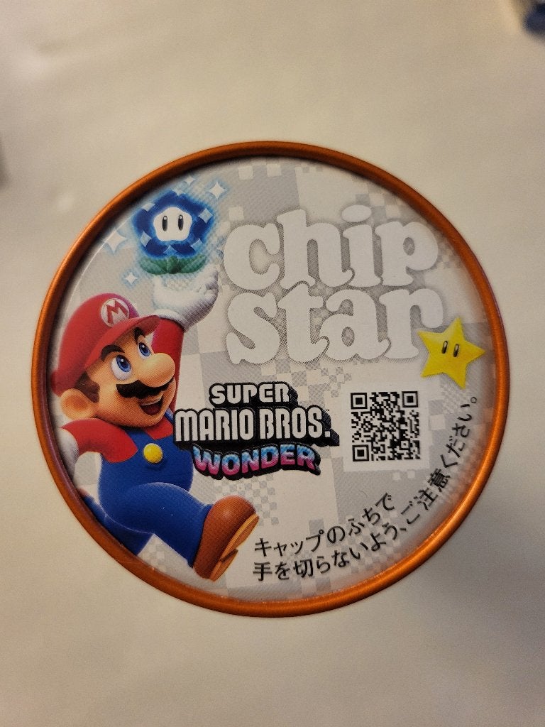 Tube de chips « Super Mario Wonder » (Vide pour collection!), Enlèvement, Utilisé