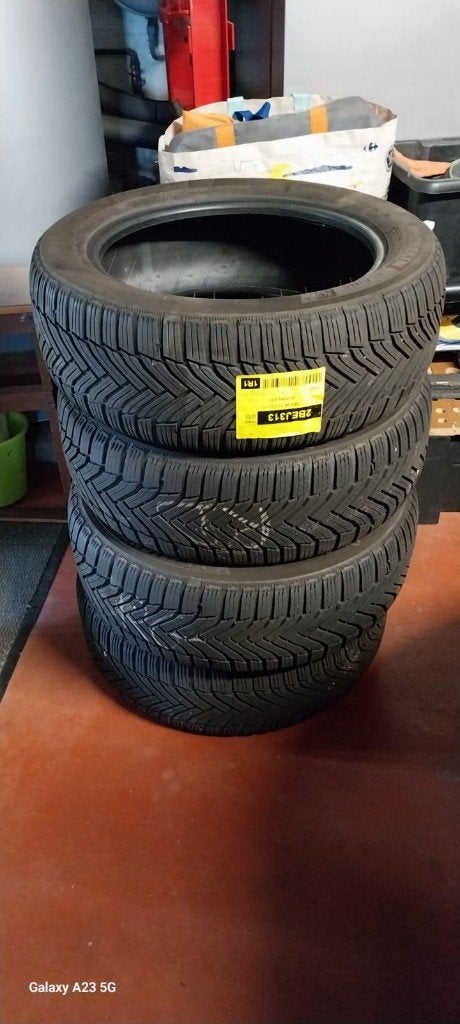 4 pneus hiver Michelin Alpin 6 - 215/55 R17 98V XL, Pneus hiver, Autre, Pneu(s), Enlèvement