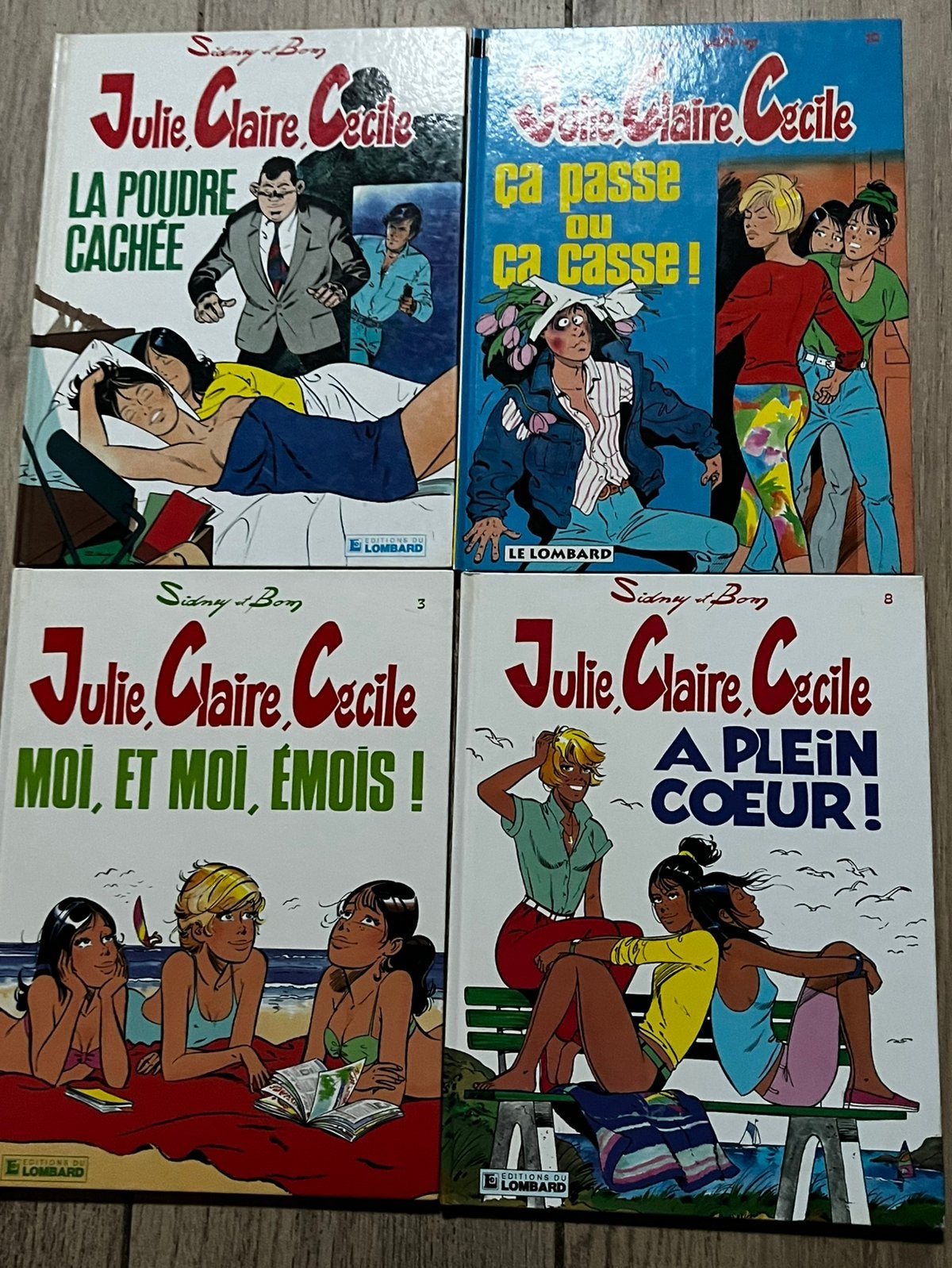 Lot bandes dessinées : Julie, Claire, Cécile Tome 3,8,9,10, Livres, Enlèvement, Comme neuf