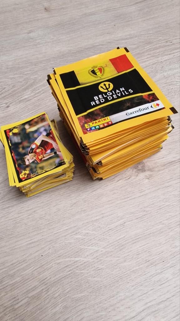 Stickers panini Carrefour Belgian red devils, Ophalen of Verzenden
