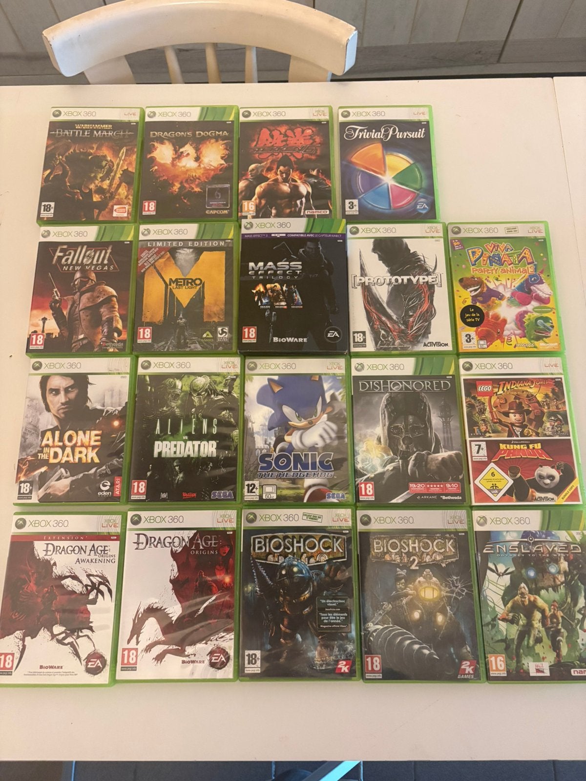 Lot 17 jeux Xbox 360, Enlèvement ou Envoi, Utilisé