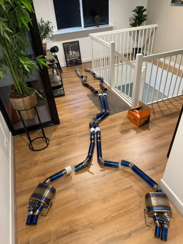 Audi RS6 C7 Full Titanium Uitlaat | Downpipes | X-Pipe | NEW, Auto-onderdelen, Ophalen of Verzenden, Nieuw, Audi