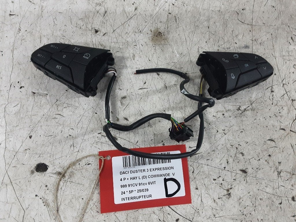 SCHAKELAAR Dacia Duster (DJF) (01-2023/-) (255506751R), Dacia, Gebruikt, Mevr. I. Hauben, Rue de l'Espoir 34 34
4030  GRIVEGNÉE, BE