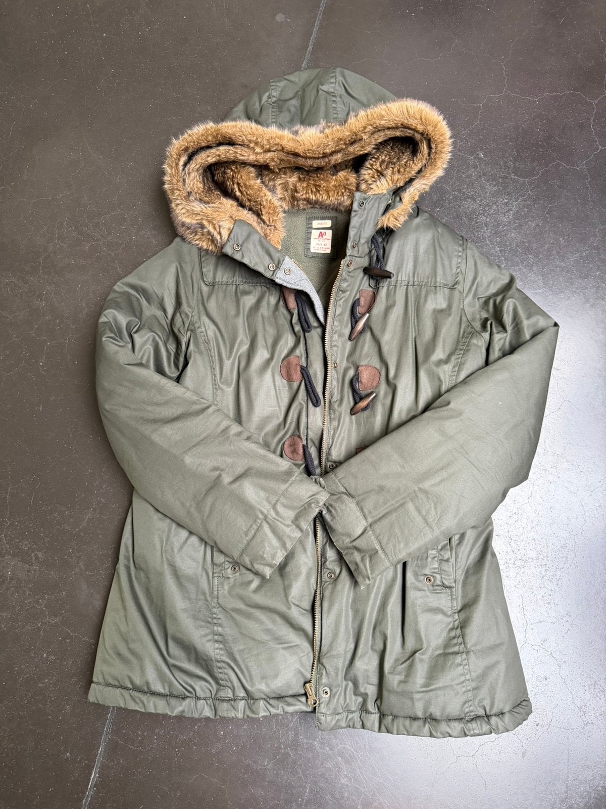 Winterjas maat 42, Enlèvement, Comme neuf, Taille 42/44 (L), Vert