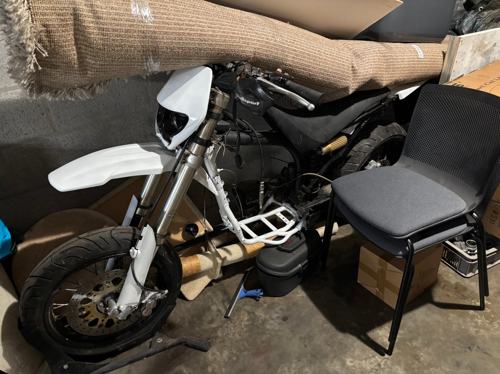 Husqvarna 610 project, Fietsen en Brommers, Ophalen, Gebruikt, Overige typen, Schijfrem