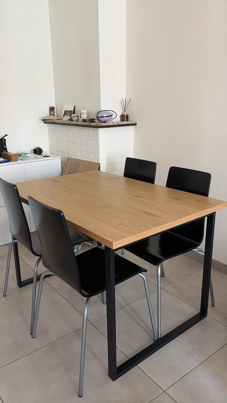 Eettafel en stoelen, Ophalen, Gebruikt