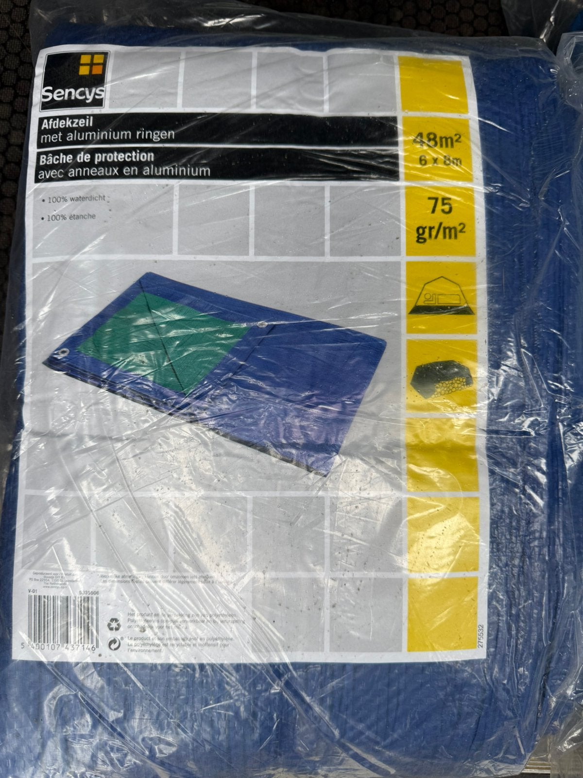 Bache de protection extérieur 6x8M, Enlèvement ou Envoi, Neuf, 15 m² ou plus