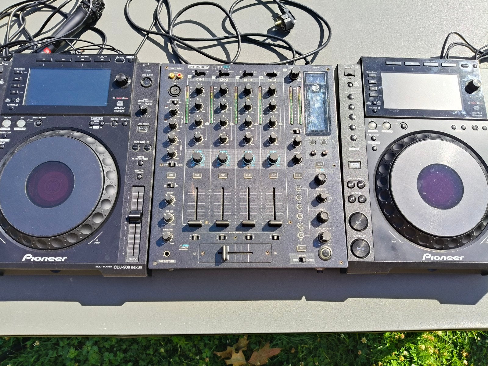 DJ set 2x pioneer en mixer Reloop MX 80, Muziek en Instrumenten, Dj-sets en Draaitafels, Ophalen of Verzenden, Pioneer