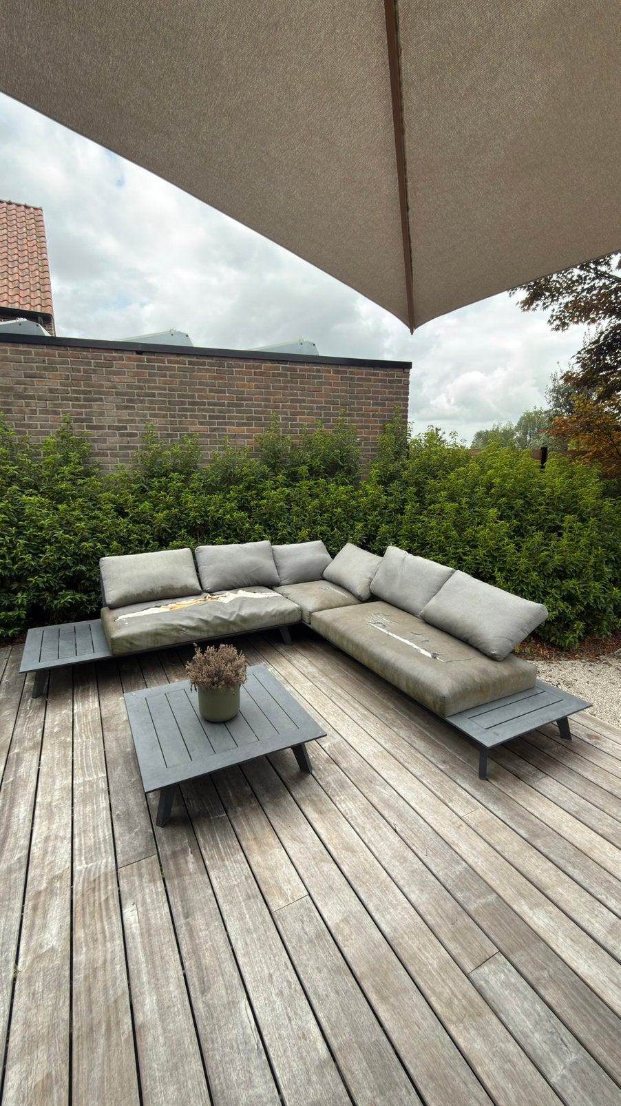 Loungeset, Tuin en Terras, Ophalen, 5 zitplaatsen, Gebruikt, Aluminium