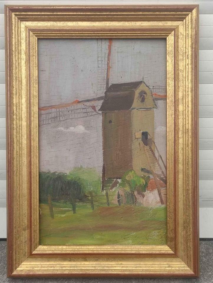 huile sur panneau monogramme gustave de smet, Antiquités & Art, Art | Peinture | Classique, Enlèvement ou Envoi