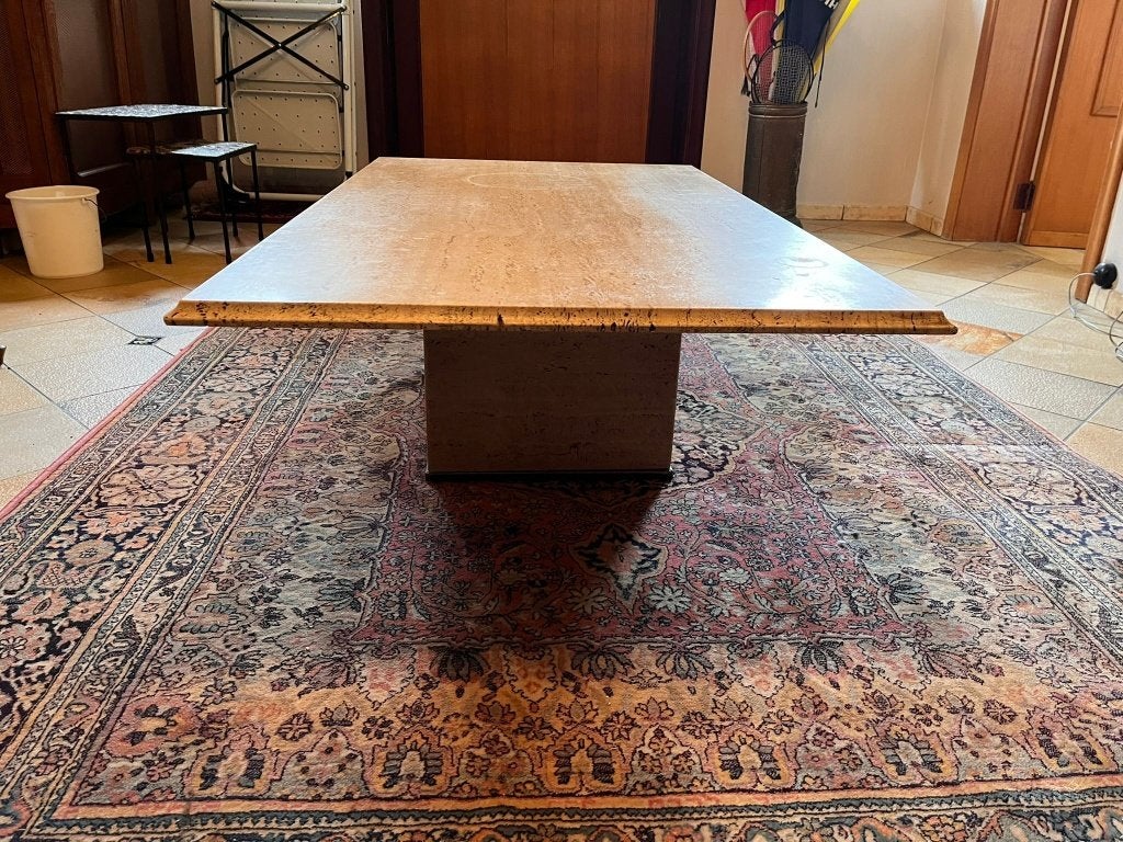 Vintage salontafel in natuursteen, Ophalen