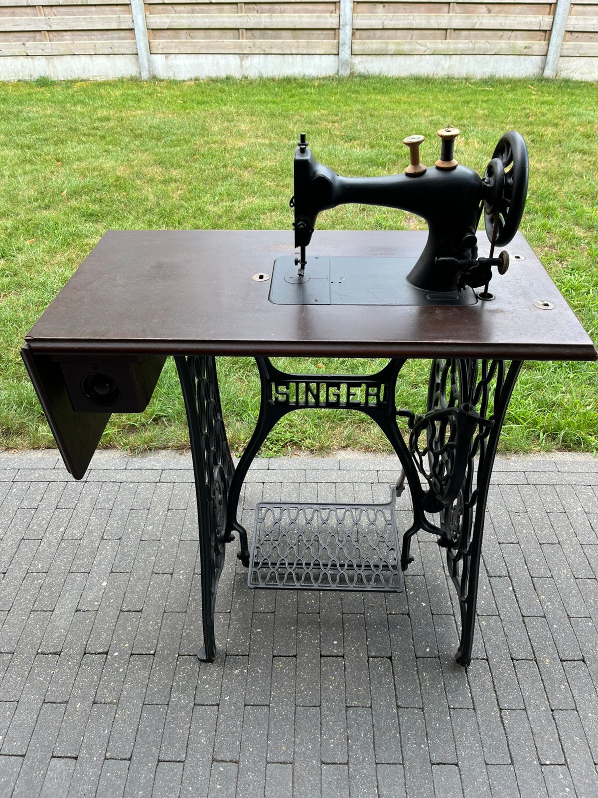 Antieke Singer Naaimachine, Antiek en Kunst, Ophalen
