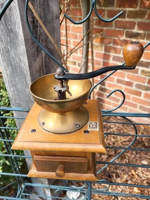 Magnifique moulin à café Delbrue vintage — En parfait état, Enlèvement ou Envoi