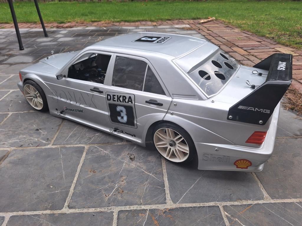 Rs5 Mercedes 190e full carbon, tuning motor FG,Elcon,mcd, Hobby en Vrije tijd, Ophalen, Auto