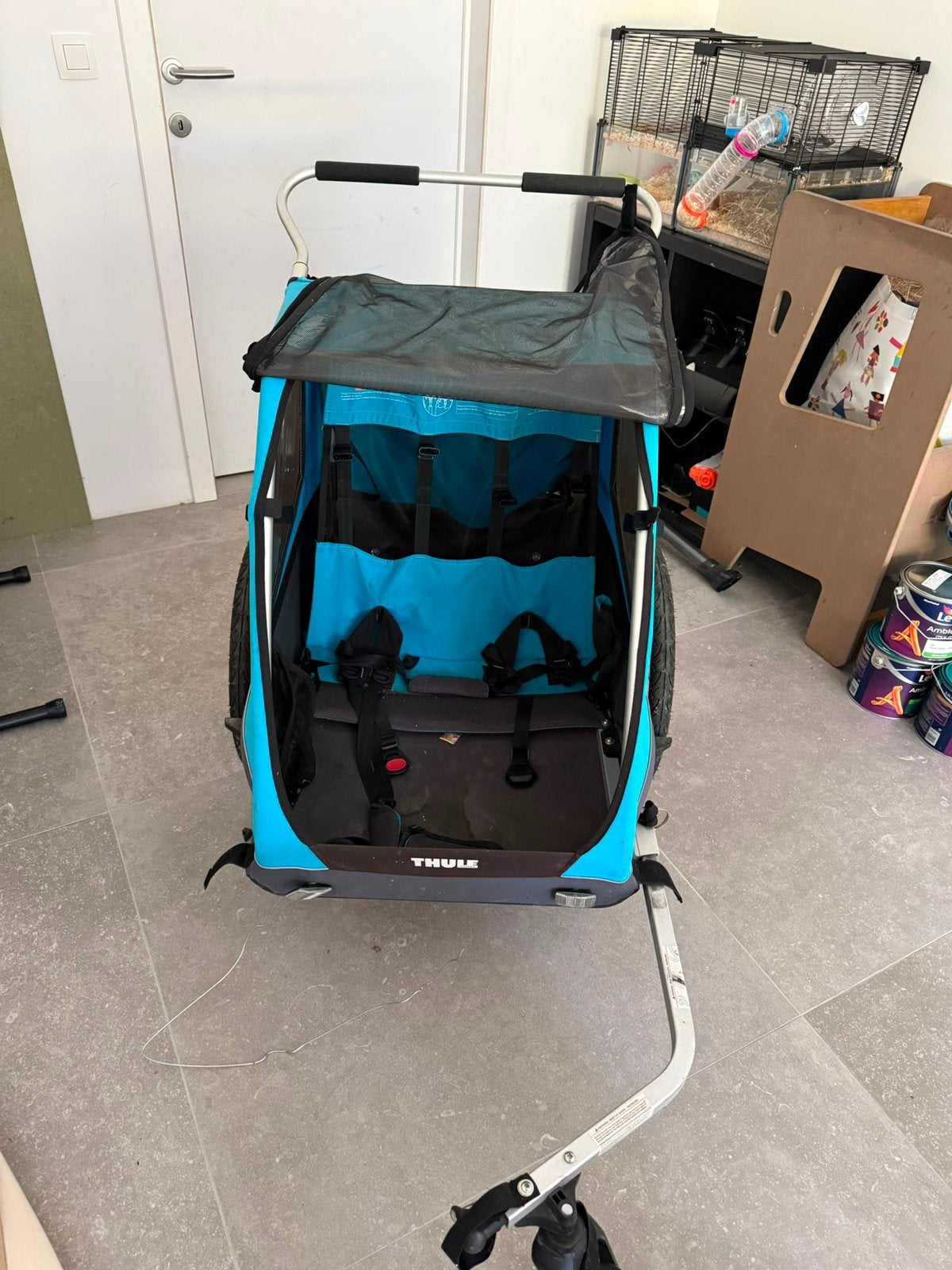 Remorque thule, Vélos & Vélomoteurs, 40 à 60 kg, Enlèvement, Utilisé, Remorque pour enfant