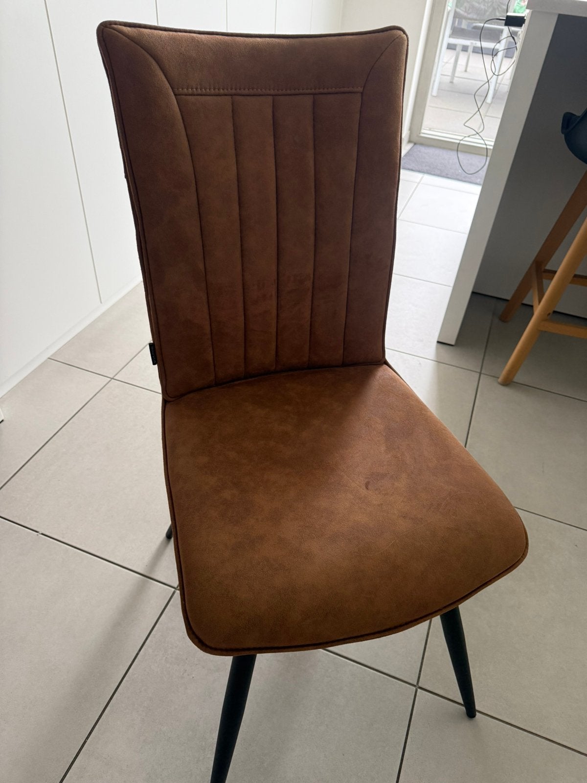 Eetkamer stoelen 4st., Huis en Inrichting, Stoelen, Ophalen, Leer
