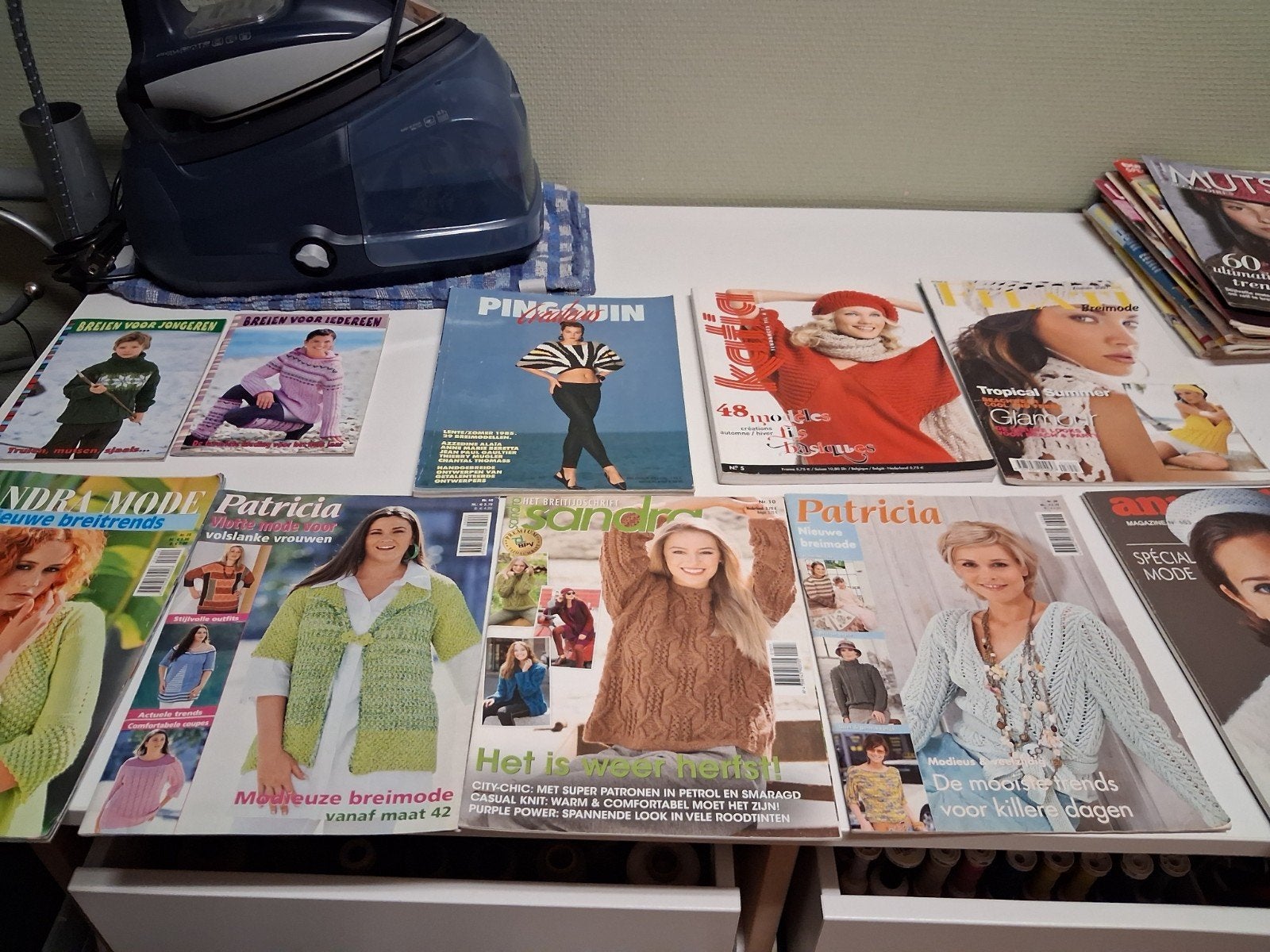 Allerlei boeken breien haken, Ophalen
